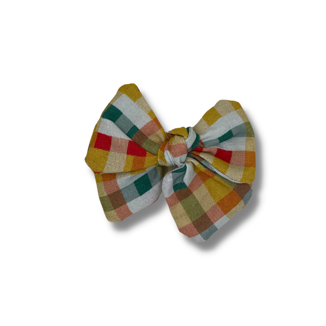 The Charlotte Bow, Cotton, Multi-Plaid